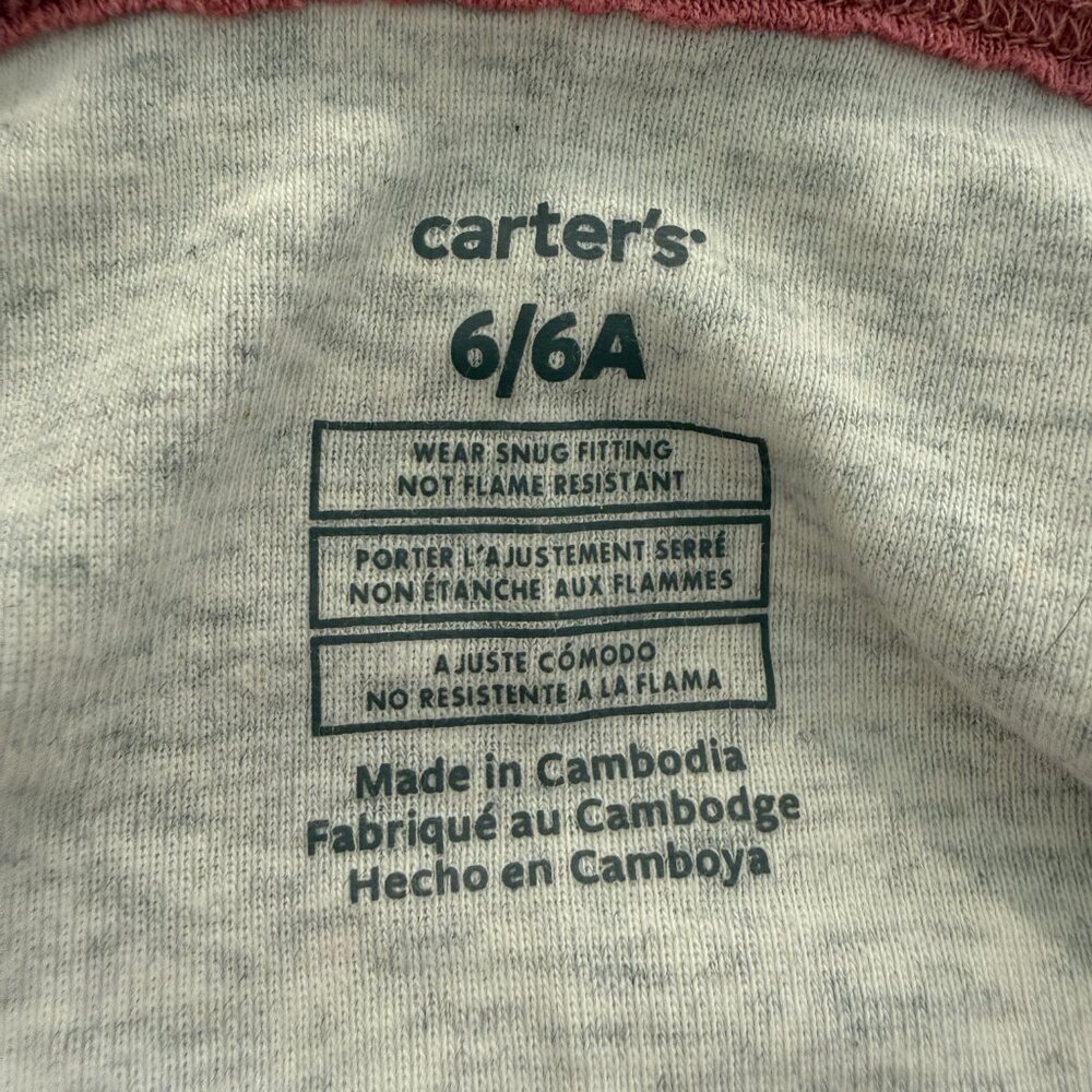 Carter's Girls' 4-Piece Polar Bear Pajama Set 6/6A for Fall & Winter One Fleece - Picture 10 of 13